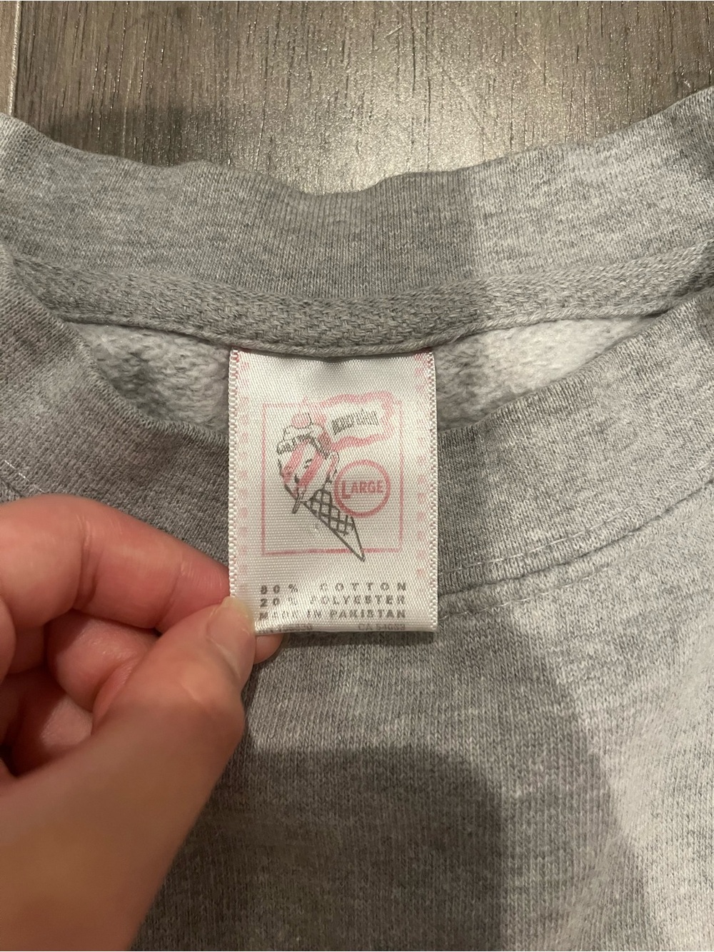 Billionaire Boys Club Grey Crewneck with Orange Tiger Ice Cream Graphic - Picture 3 of 6